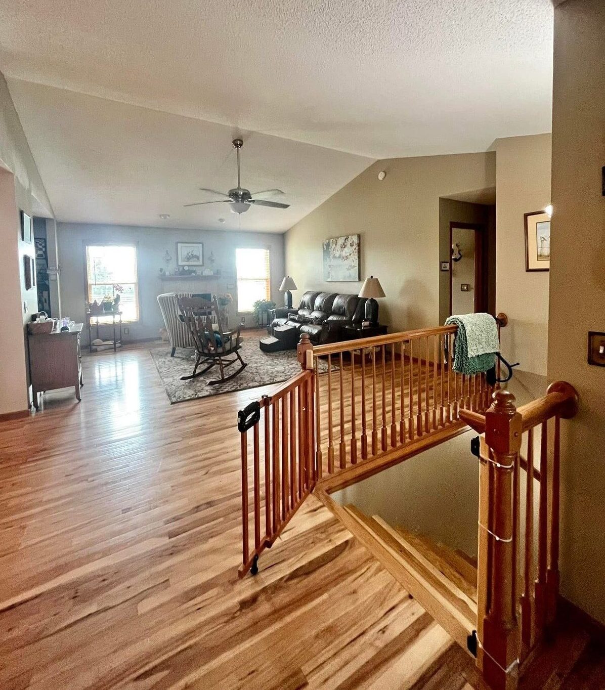 Clean Living Room with Wooden Floors
